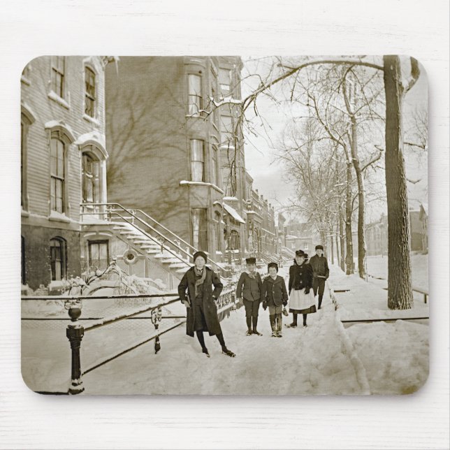 NORTH LINCOLN PARK CHICAGO W. OF MENOMINEE 1890'S MOUSE MAT (Front)