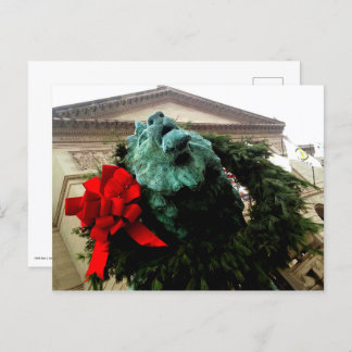 North Lion at the Art Institute of Chicago Holiday Postcard