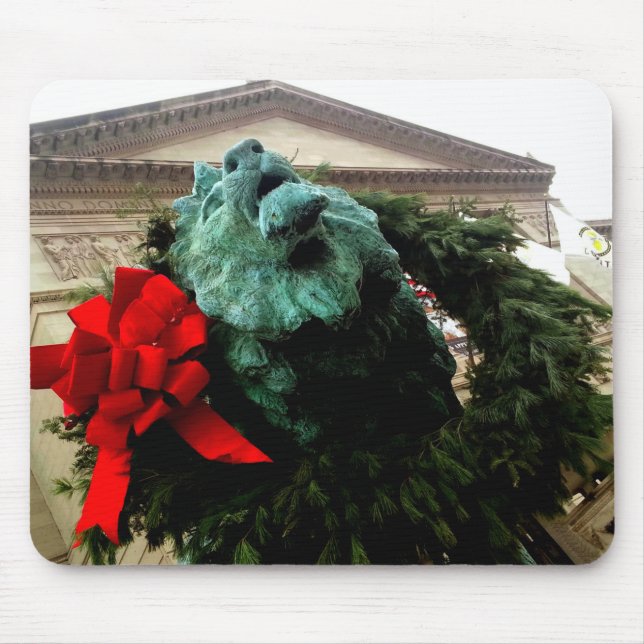 North Lion at the Art Institute of Chicago Mouse Mat (Front)