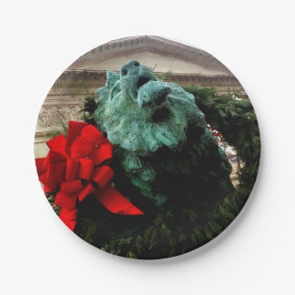 North Lion at the Art Institute of Chicago Paper Plate