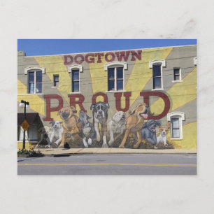 North Little Rock, AR: Dogtown Proud Mural Postcard