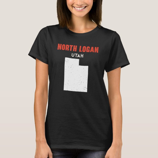 North Logan Utah USA State America Travel Utahan T-Shirt (Front)