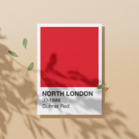 North London Gunner Red - White Border