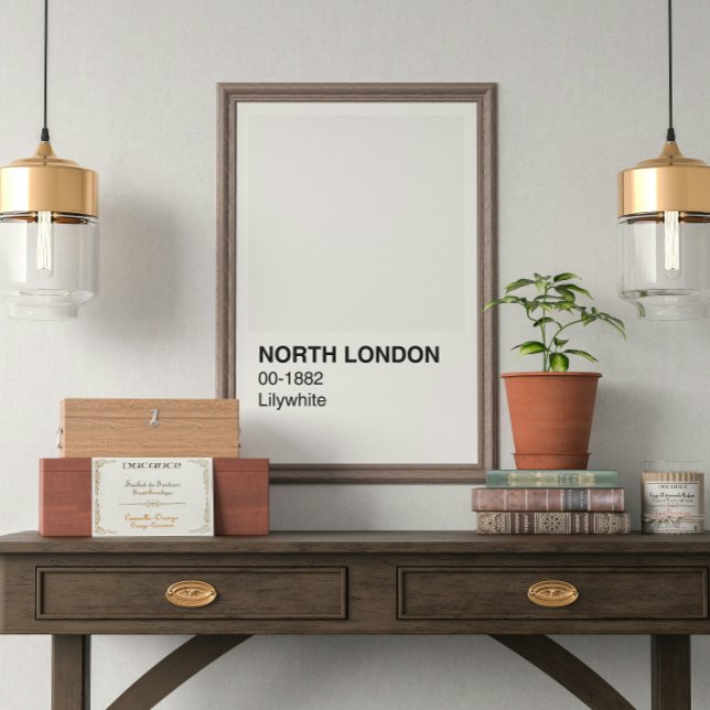 North London Lilywhite - White Border Poster (Creator Uploaded)