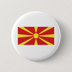 North Macedonia Flag 6 Cm Round Badge