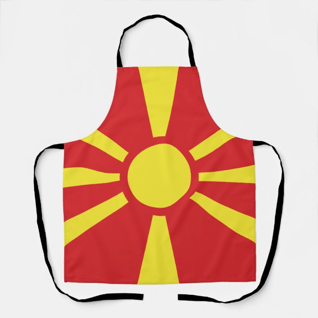 North Macedonia Flag Apron (Front)