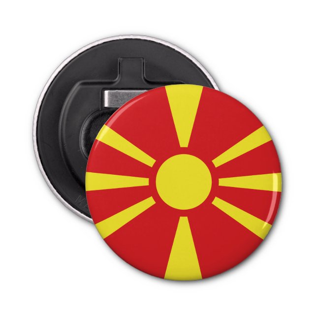 North Macedonia Flag Bottle Opener (Front)