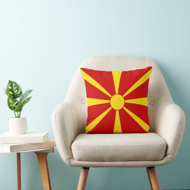 North Macedonia flag Cushion (Chair)