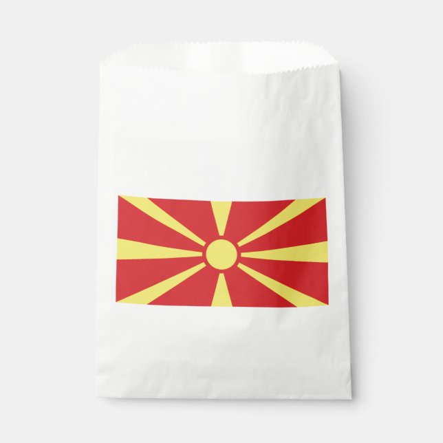 North Macedonia Flag Favour Bags (Front)