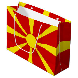 North Macedonia flag Large Gift Bag