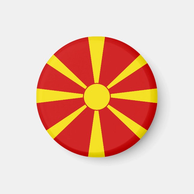 North Macedonia flag Magnet (Front)