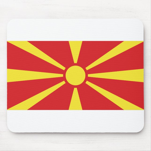 North Macedonia Flag Mouse Mat (Front)