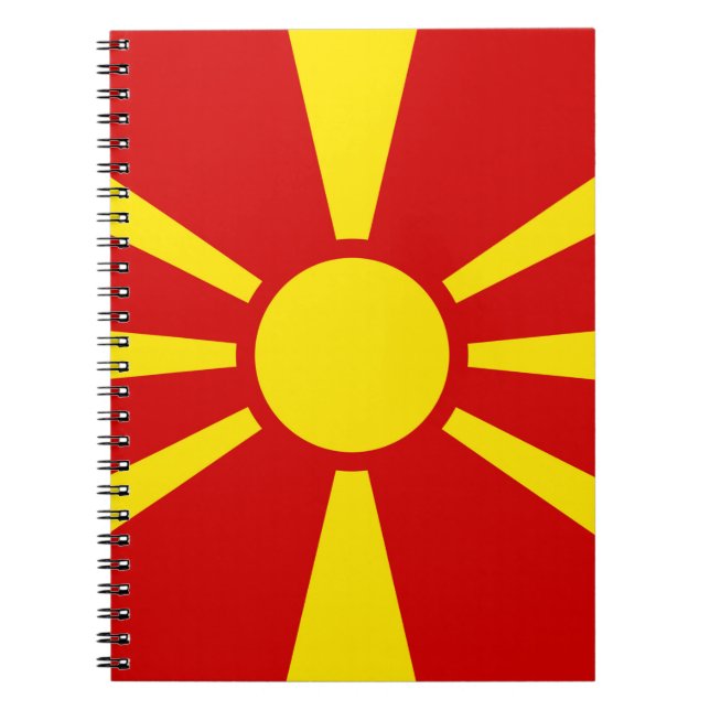 North Macedonia Flag Notebook (Front)