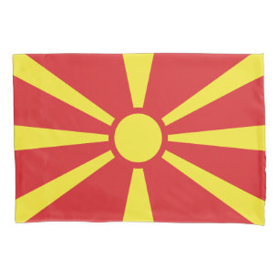 North Macedonia Flag Pillowcase