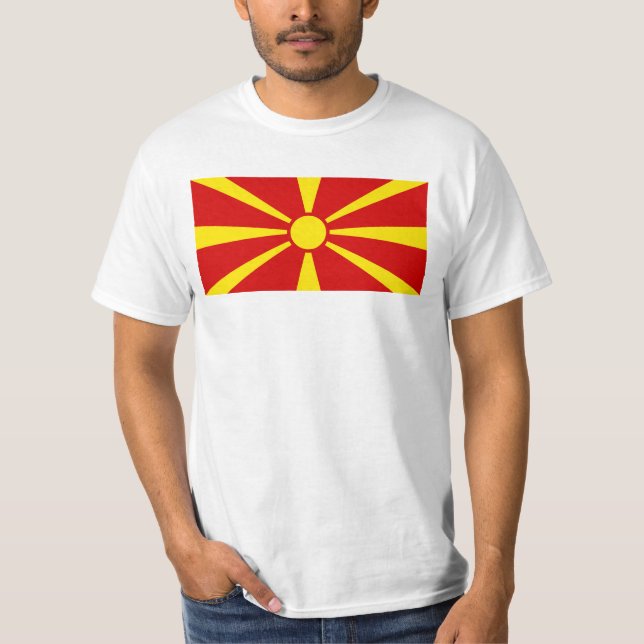 North Macedonia Flag T-Shirt (Front)