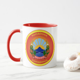 North Macedonia Heritage Emblem Mug