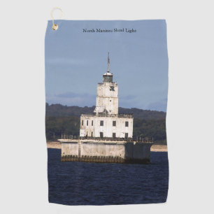 North Manitou Shoal Light golf towel
