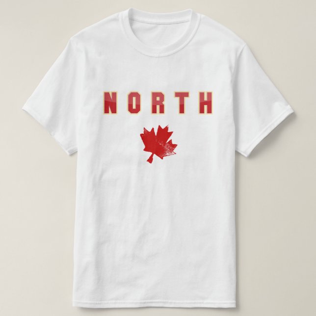 North maple leaf T-Shirt (Design Front)