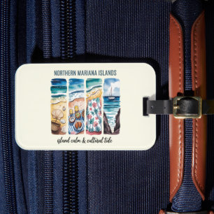 North Mariana Island – Island Calm & Cultural Tide Luggage Tag