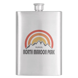 North Maroon Peak Hip Flask