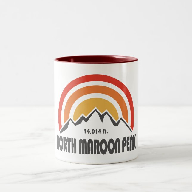 North Maroon Peak Two-Tone Coffee Mug (Center)
