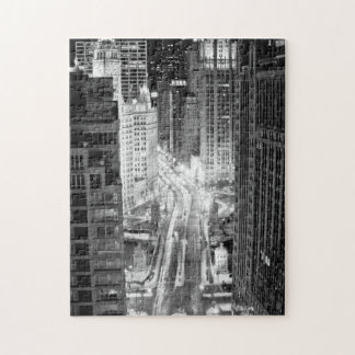 North Michigan Avenue in Chicago after winter Jigsaw Puzzle