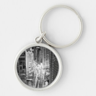 North Michigan Avenue in Chicago after winter Key Ring