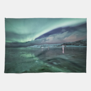 North Norway Aurora Night Tea Towel