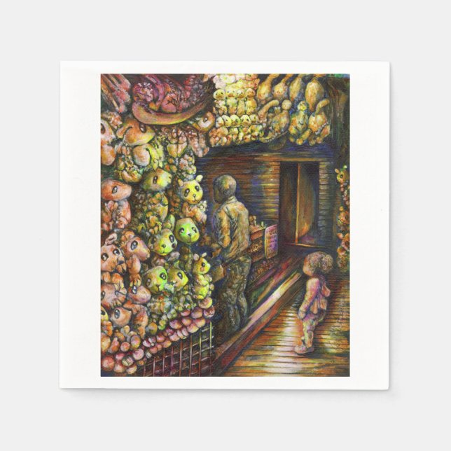 North of the Circus Napkin (Front)