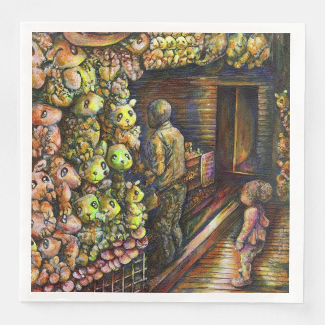 North of the Circus Napkin (Front)