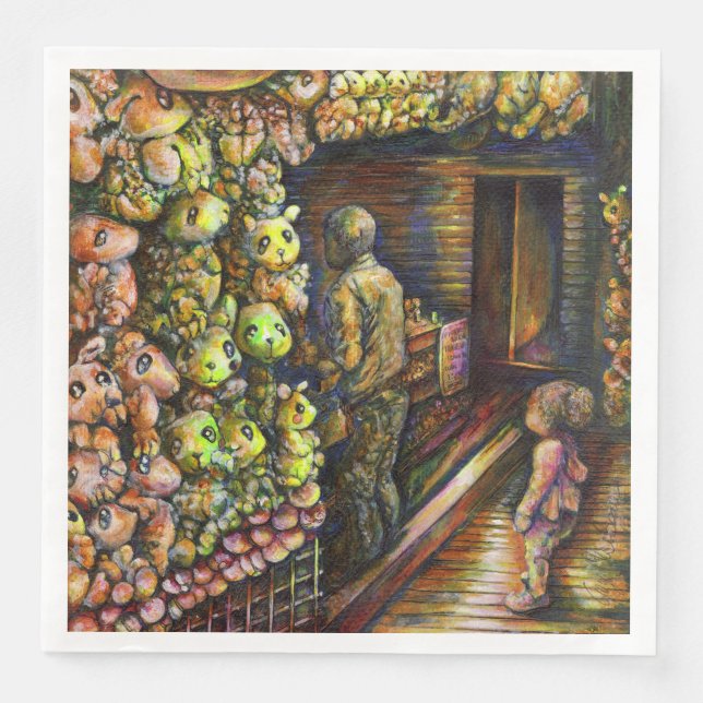 North of the Circus Napkin (Front)