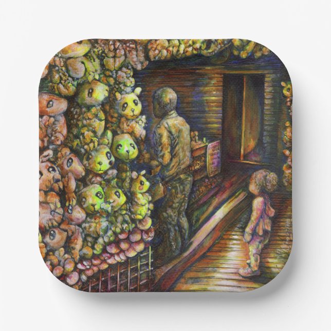 North of the Circus Paper Plate (Front)