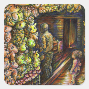 North of the Circus Square Sticker