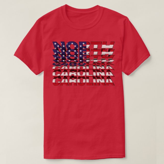 North olina Flip Text effect T-Shirt (Design Front)