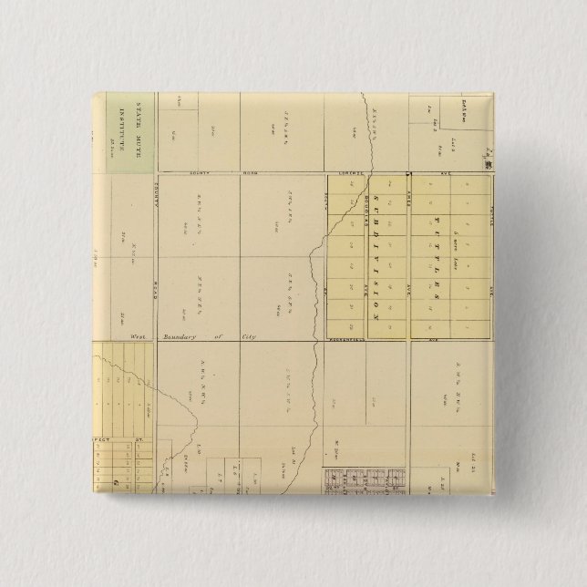 North Omaha, Nebraska 15 Cm Square Badge (Front)