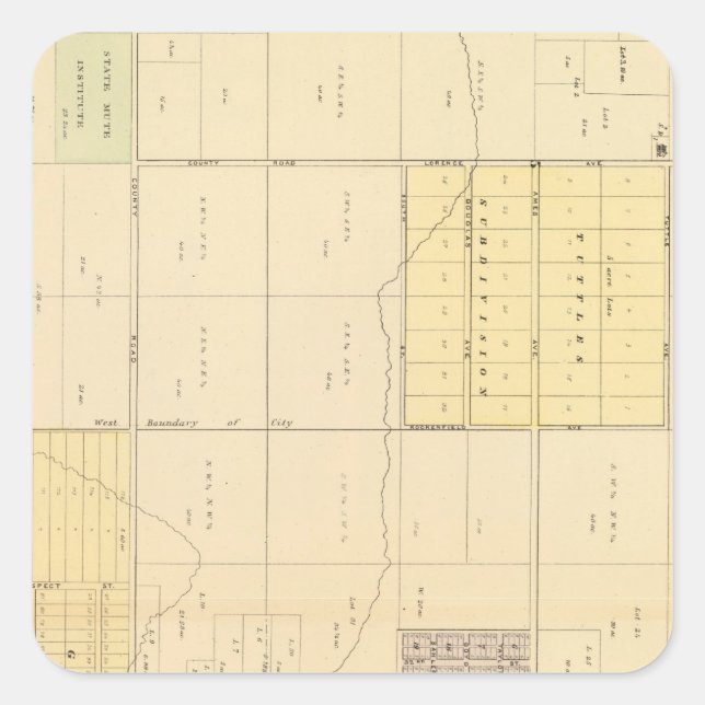 North Omaha, Nebraska Square Sticker (Front)