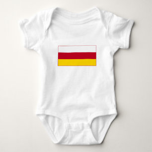 North Ossetia Flag Baby Bodysuit