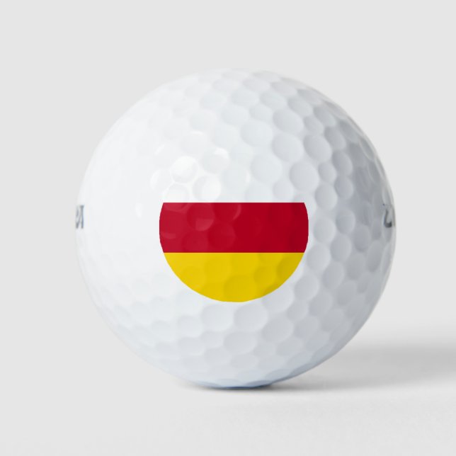 North Ossetia Flag Golf Balls (Front)