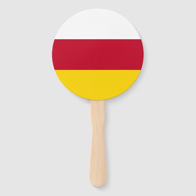 North Ossetia Flag Hand Fan (Front)