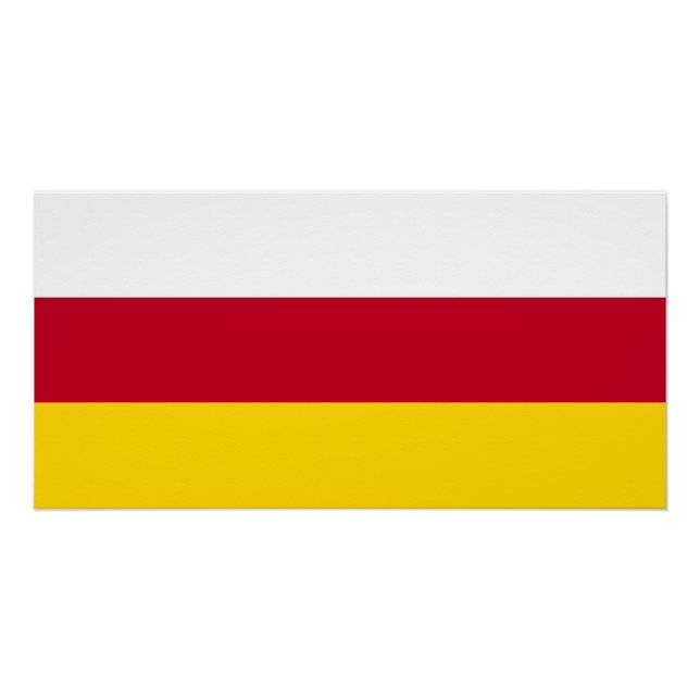 North Ossetia Flag Poster (Front)