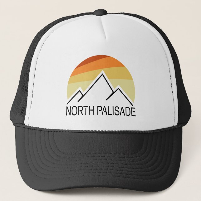 North Palisade California Retro Trucker Hat (Front)