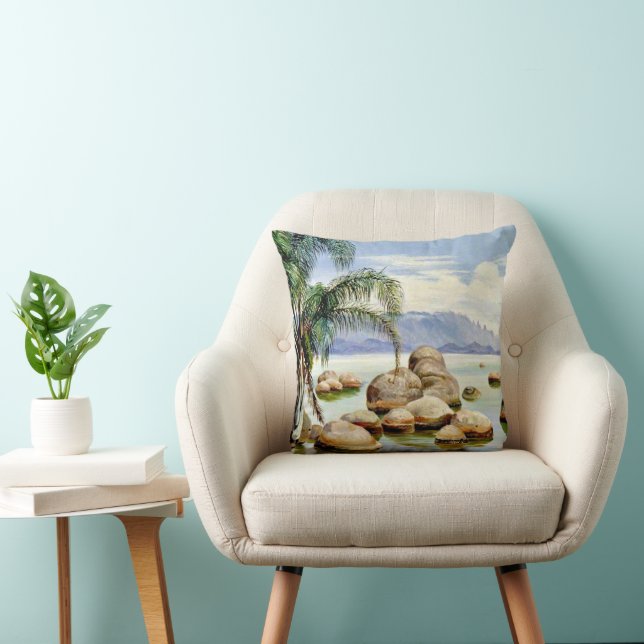 North - Palm Trees and Boulders, Cushion (Chair)