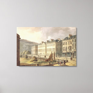 North Parade, from 'Bath Illustrated by a Series o Canvas Print