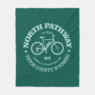 North Pathway (cycling) Fleece Blanket
