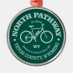 North Pathway (cycling) Metal Tree Decoration