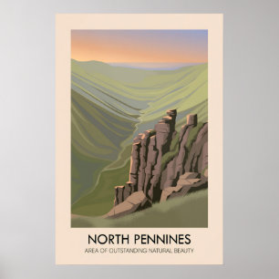 North Pennines AONB Travel Poster