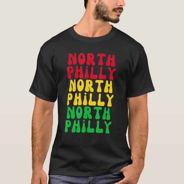 North Philly Neighborhood City Brotherly Love Phil T-Shirt (Front)