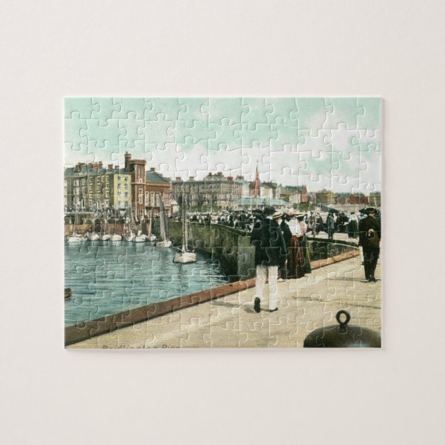 North Pier, Bridlington (1905) Jigsaw Puzzle (Horizontal)