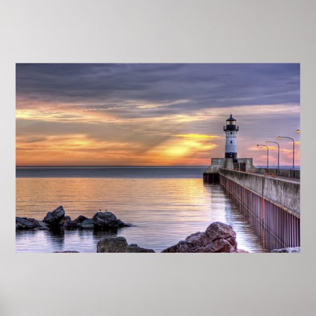 North Pier Morning Poster (Front)