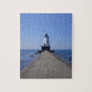 North Pierhead Lighthouse, Ludington MI Jigsaw Puzzle
